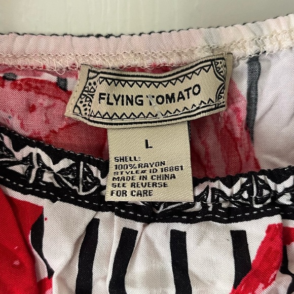 Flying Tomato Red and White Floral Maxi Dress - Picture 3 of 4